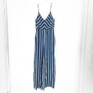 New Look Sleeveless Wide Leg Stripe Jumpsuit Size 6